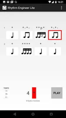 Rhythm Engineer Lite android App screenshot 1